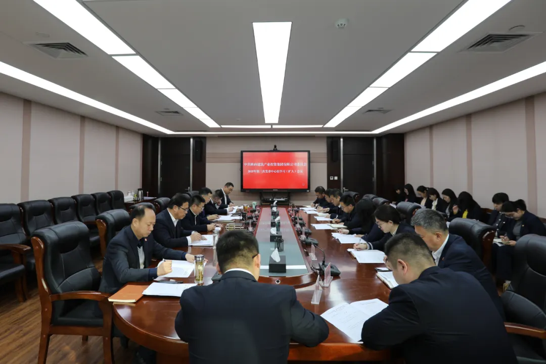 陜建產(chǎn)投集團舉行2024年度民主生活會會前集中學(xué)習(xí)研討