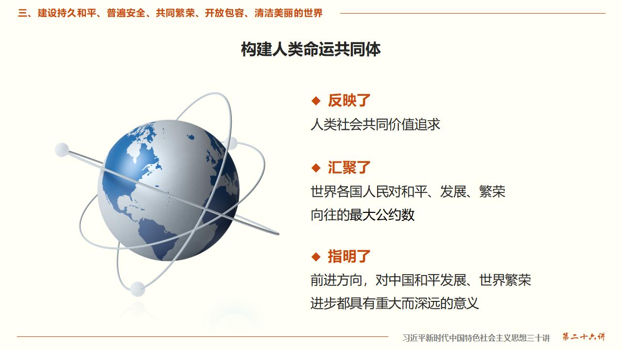 構(gòu)建人類命運共同體